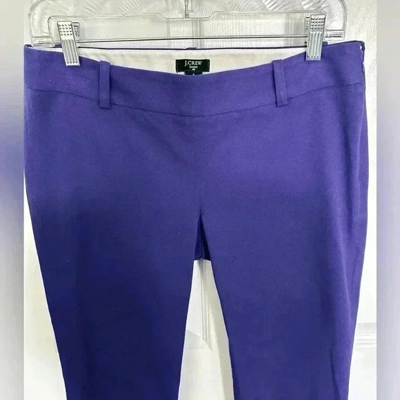 J.Crew Stretch City Fit Violet Purple Capri Cropped Winnie Pants size 4 - Picture 4 of 5
